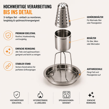 GRILLARO 🍗 Nie wieder trockenes Hähnchen vom Grill
